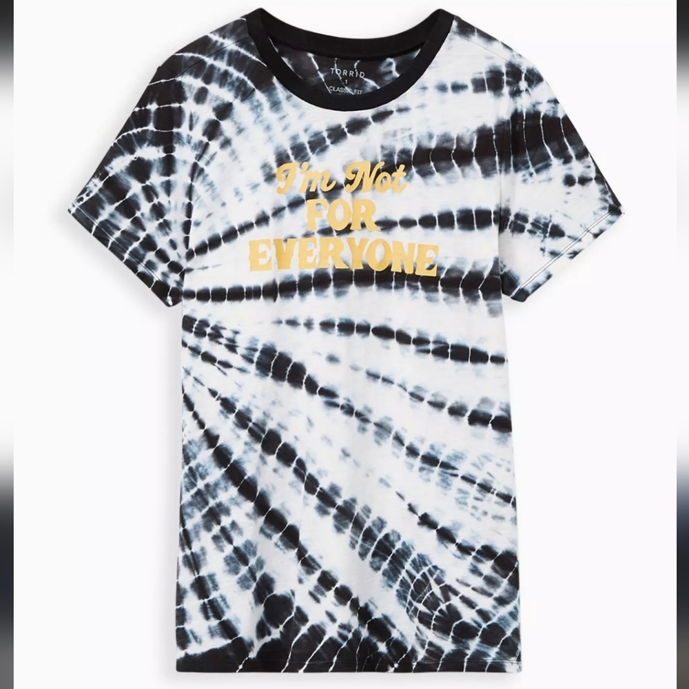 Tie-Dye Graphic Tee- Im Not For Everyone - Picture 2 of 6